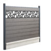 Panneau de clôture composite gris anthracite