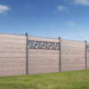 Panneaux de clôture composite marron