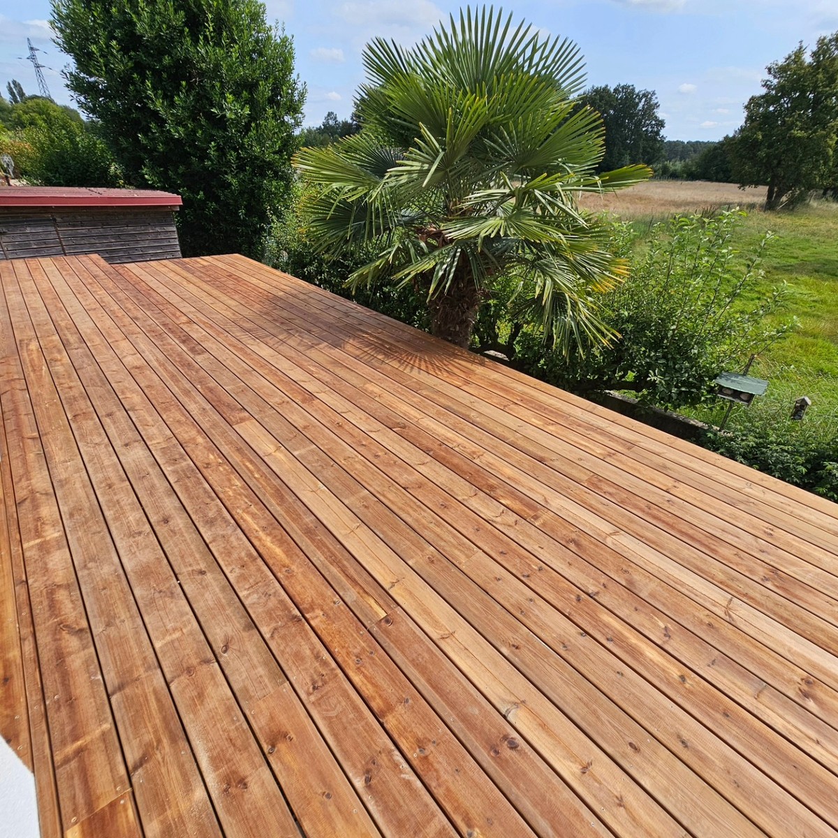 terrasse bois en lame pin classe 4 Samao