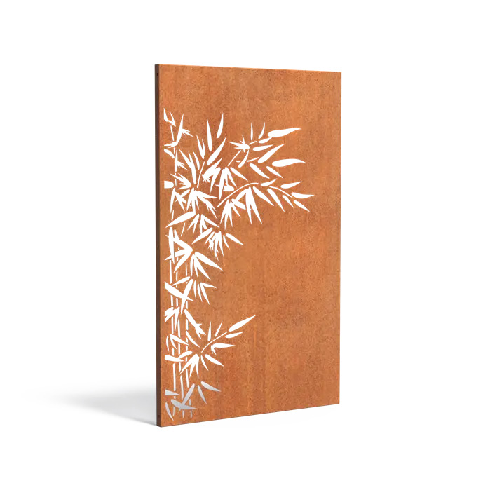 panneau corten bambou