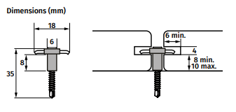Schéma Clip cobra 8-18mm