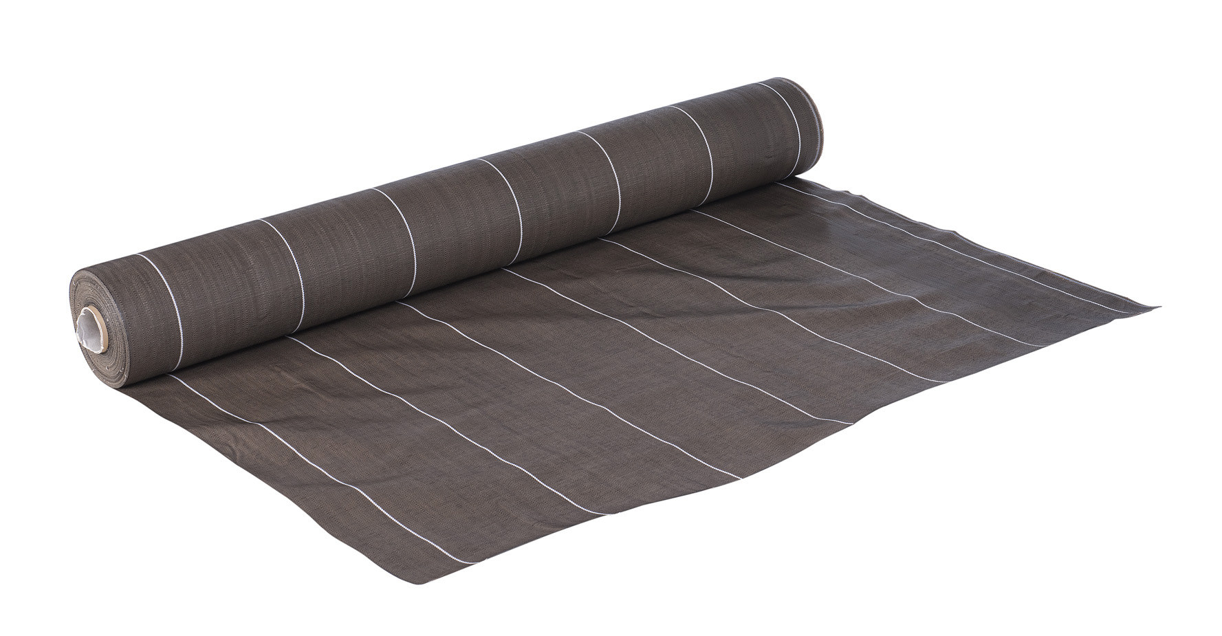 Rouleau de toile de paillage tissée marron