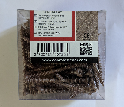 boite de vis cobra couleur brune